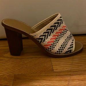 J Crew size 7 wooden mules